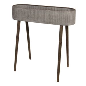 Taimehoidja 66x25x77 cm hall tsink ovaalne lillepott jalgadel