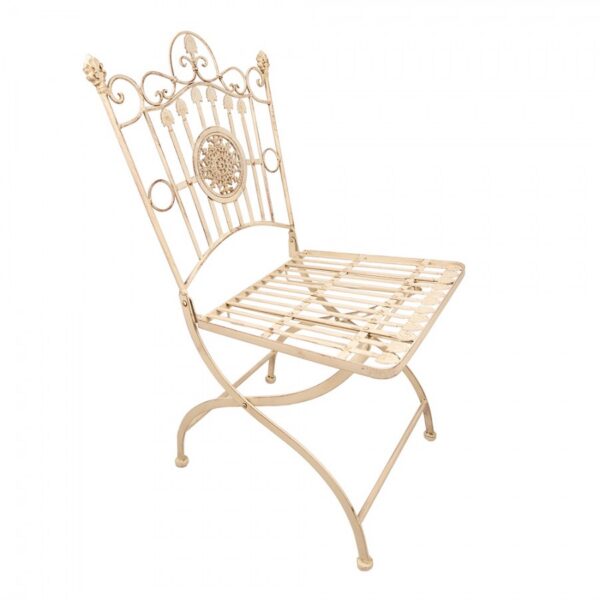 Aiatool 52x48x99 cm valge-pruun raud