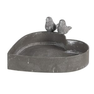 Lillepott süda 19x17x7 cm hall raud