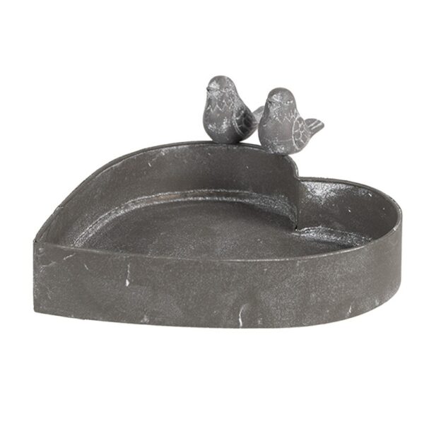 Lillepott süda 19x17x7 cm hall raud